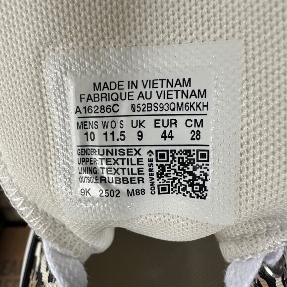 ⭐Converse Run Star Hike Platform Archive Leopard 11.5 Womens Shoes White A16286C - Picture 13 of 14